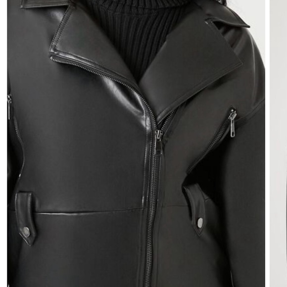 Faux Leather Moto Jacket - Picture 2 of 6